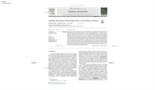 Topology optimization of deformable bodies with dissimilar interfaces